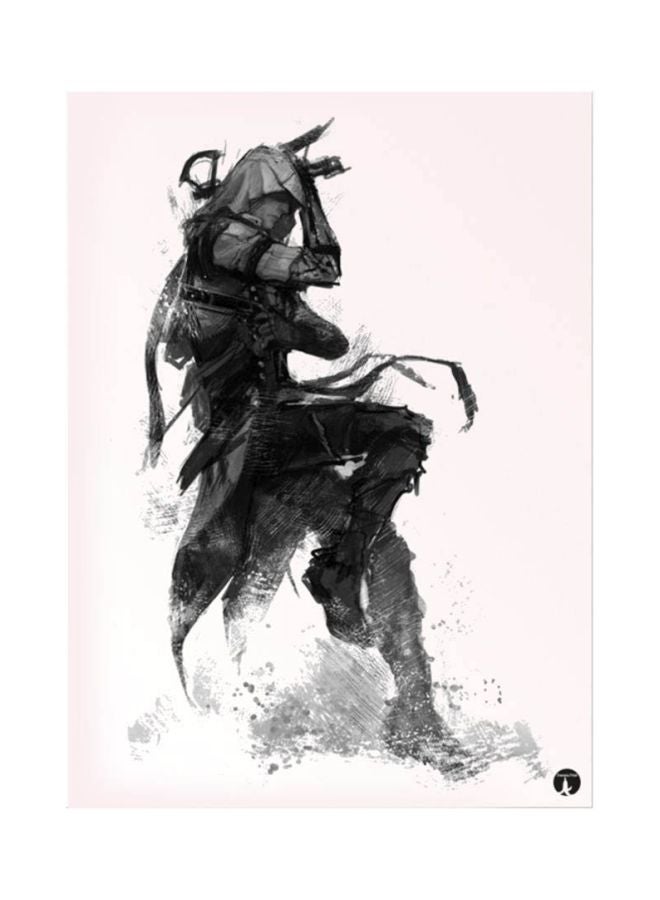 BP Assassin's Creed Printed Mouse Pad White/Black/Grey