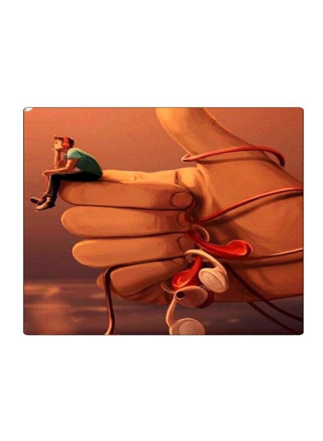 BP Printed Square Gaming Mousepad Brown/Green/Red - Image 1