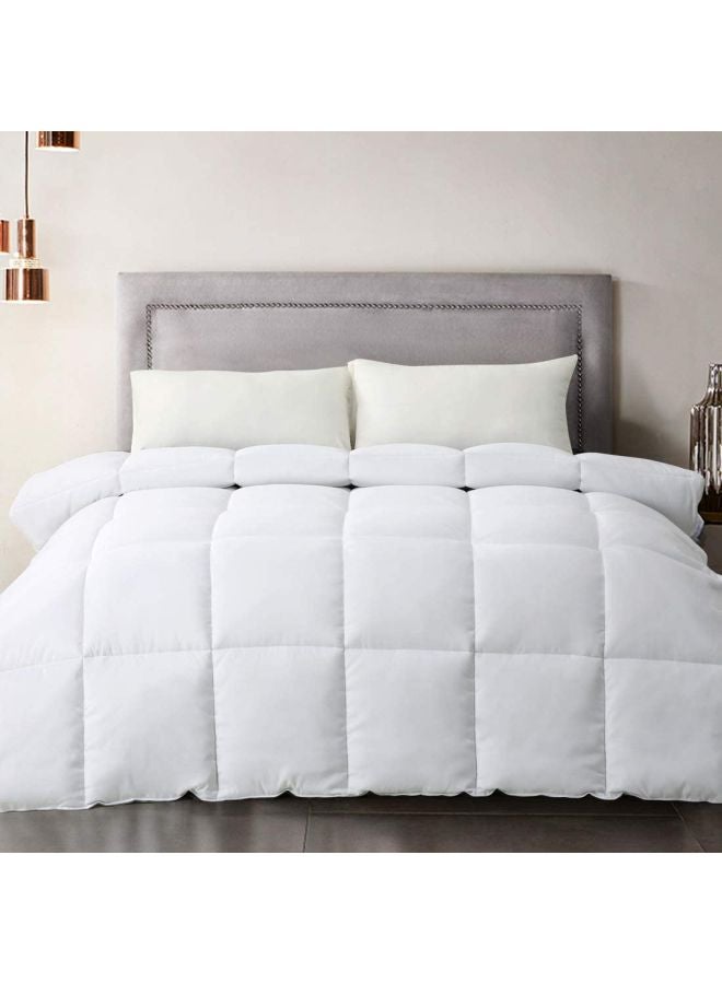 لحاف فاخر ناعم للغاية بوليستر أبيض 220x240سم - Image 1