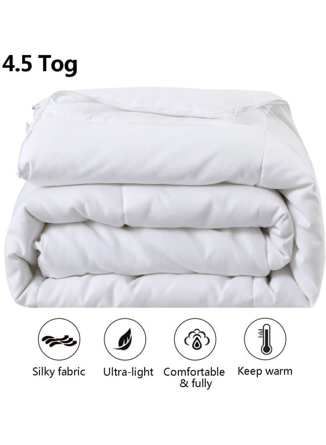 لحاف فاخر ناعم للغاية بوليستر أبيض 220x240سم - Image 2