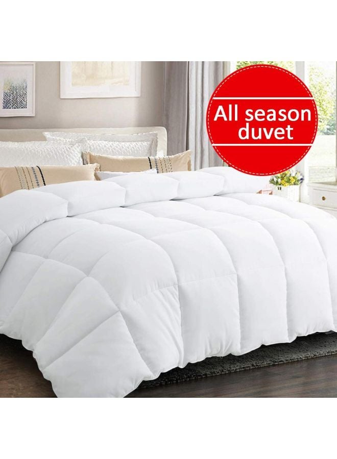 لحاف فاخر ناعم للغاية بوليستر أبيض 220x240سم - Image 3