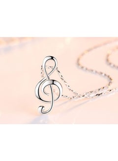 925 Sterling Silver Music Note Shaped Pendant Necklace - v1604749971/N40848600A_3