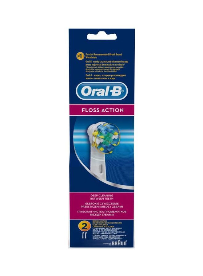 براون فرشاة أسنان أورال بي فلوس آكشن كهربائية بديلة أبيض