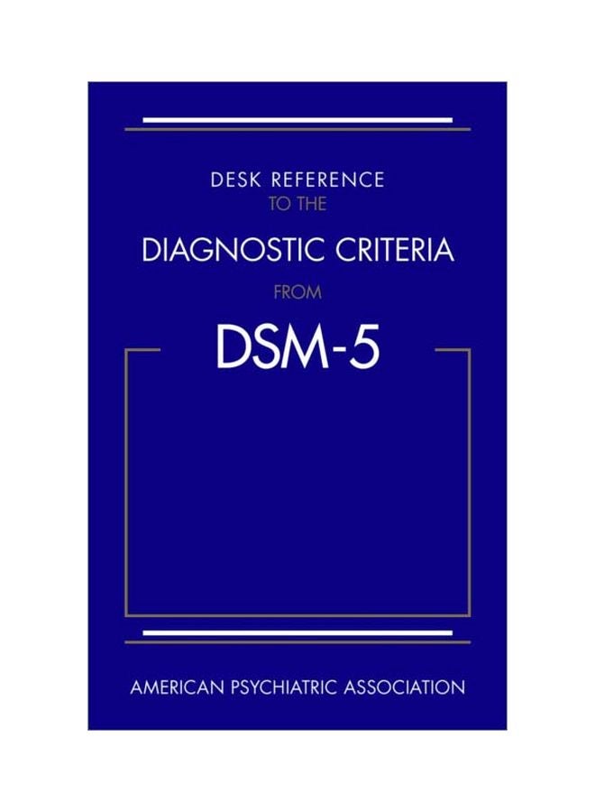 Desk Reference To The Diagnostic Criteria From DSM-5 paperback english - 31 May 2013 