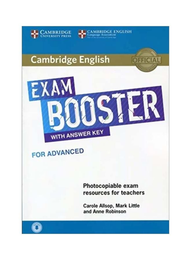 Cambridge English Exam Booster With Answer Key: Photocopiable Exam Resources For Teachers hardcover english - 27 Apr 2018 