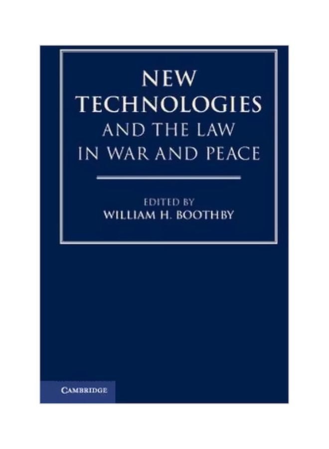 New Technologies And The Law In War And Peace paperback english - 22 Mar 2019
