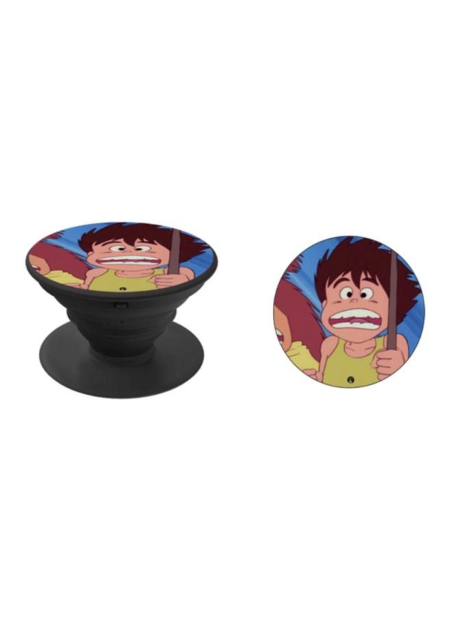 حامل هاتف يتمدد ويُفتح للخارج بمقبض طبعة صورة من أنمي عدنان ولينا