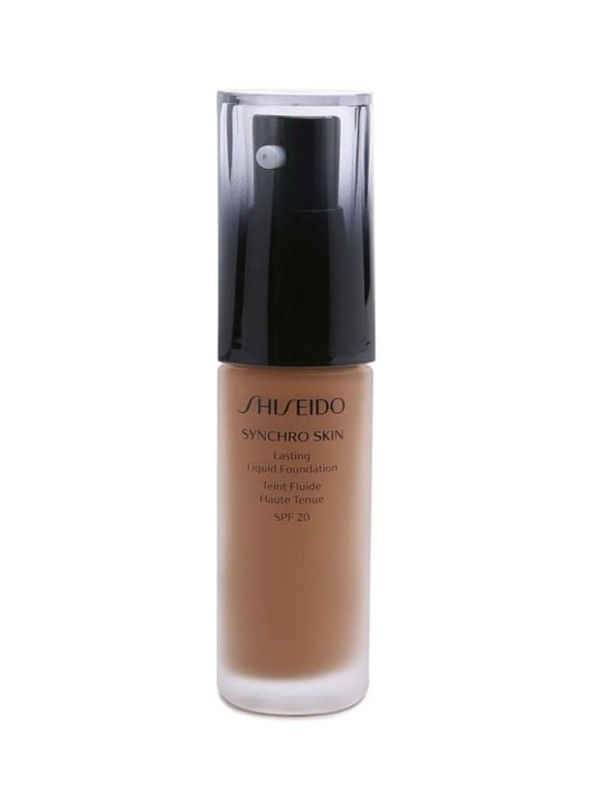 شيسيدو كريم أساس سائل سينكرو سكين دائم بعامل حماية من الشمس SPF20 G6 الذهبي 6  - Image 2