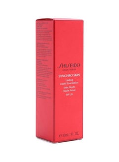 Shiseido Synchro Skin Lasting Liquid Foundation SPF20 G6 Golden 6  - Image 3