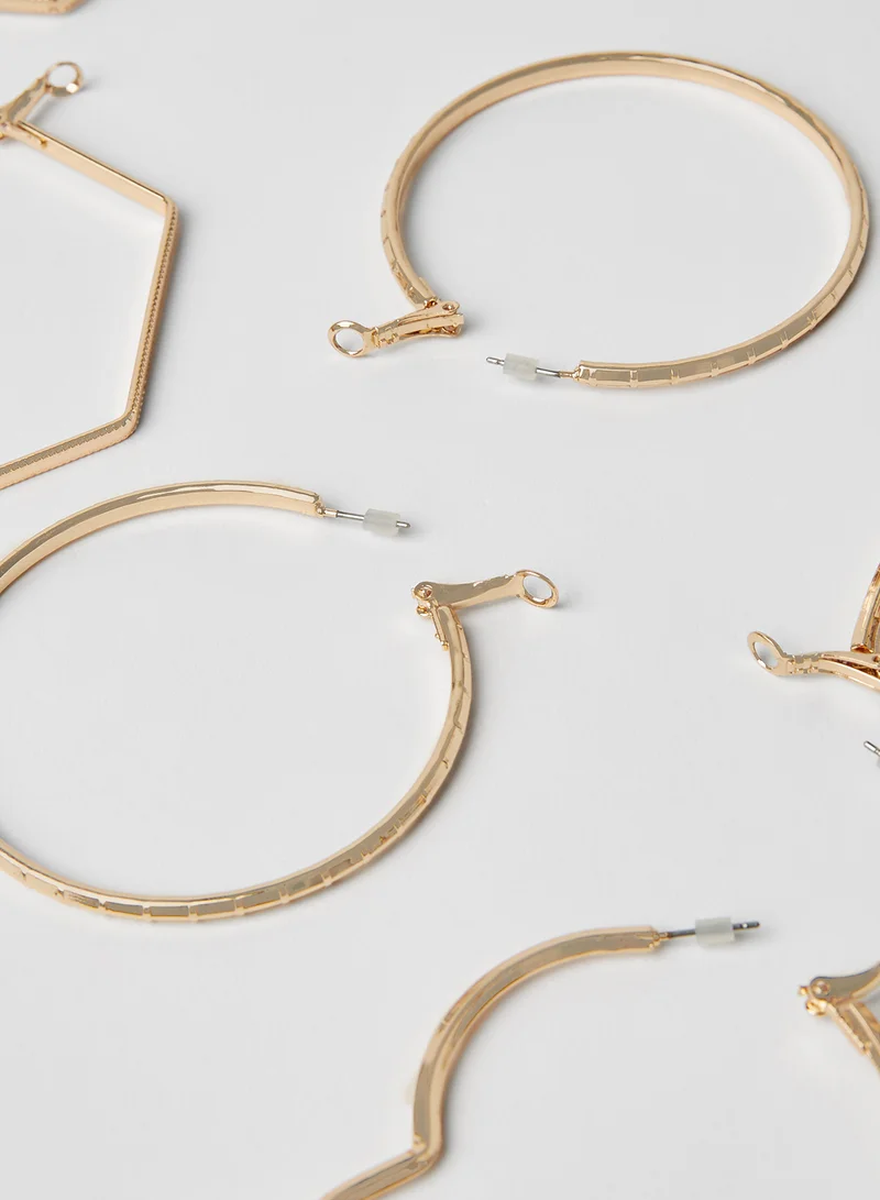 FOREVER 21 6-Piece Hoops And Studs Earrings Set
