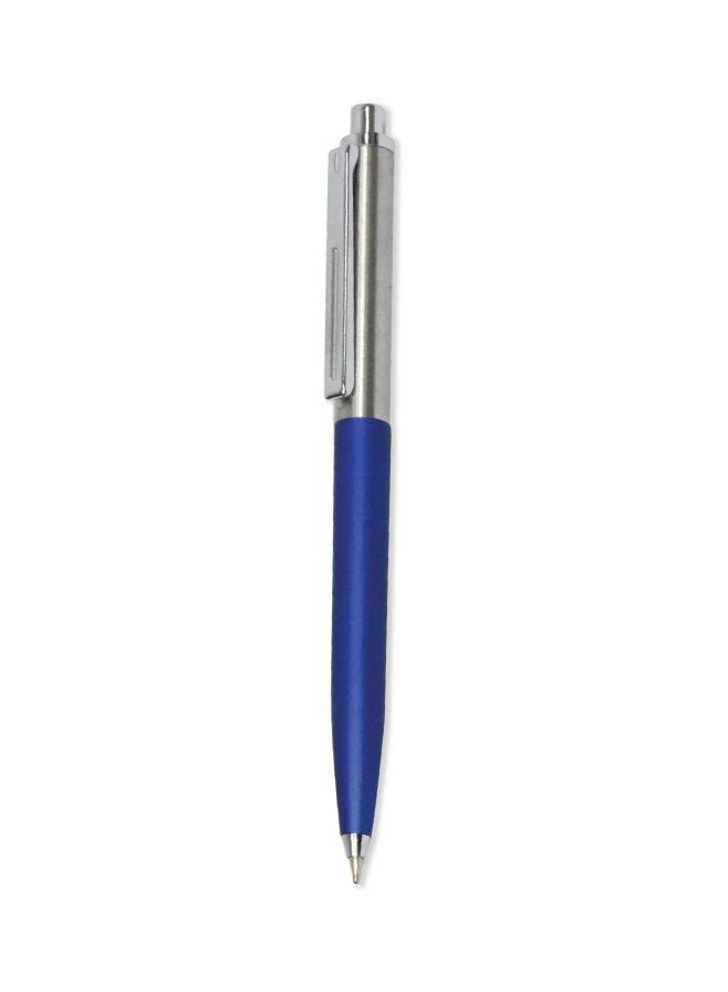 FIS 10-Piece Pleasure Silent Ballpoint Pen Set Blue/Silver - Image 1