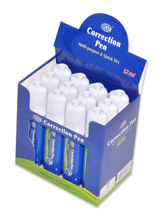 إف اي أس  طقم أقلام تصحيح مكون من 12 قطعة أبيض - Image 2