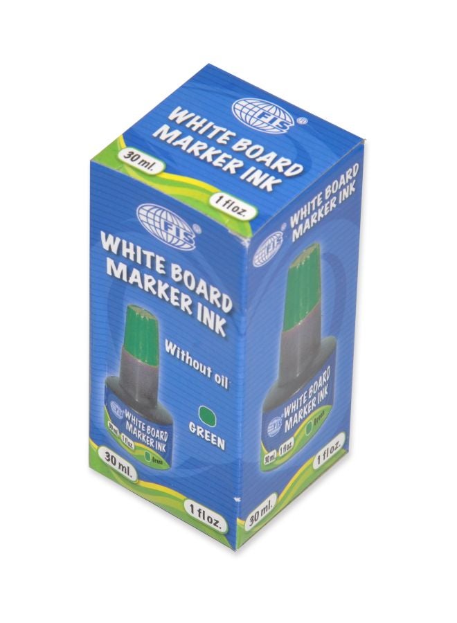 إف اي أس  مجموعة عبوات حبر لأقلام ماركر السبورة البيضاء من 12 قطعة أخضر - Image 3