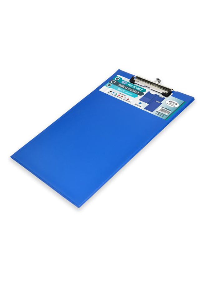 FIS Double Wire Clipboard Blue/Silver - Image 1