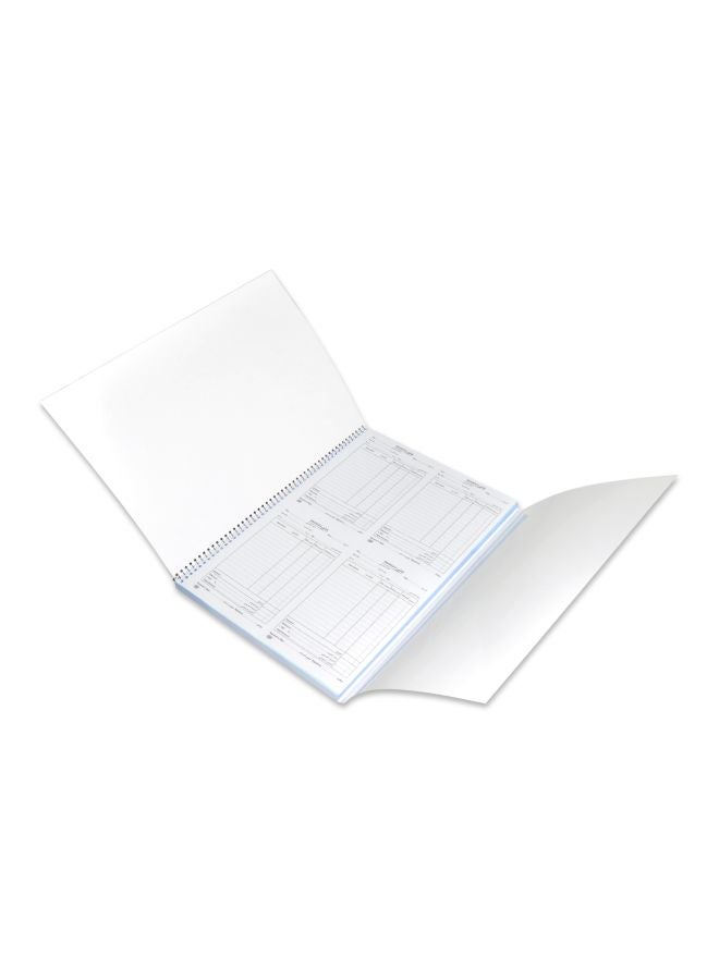 إف اي أس  دفتر فواتير مقاس A6 أزرق/ أبيض - Image 2