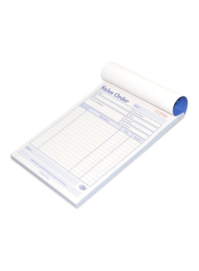 إف اي أس  مجموعة دفاتر طلب المبيعات من 10 قطع أبيض - Image 2