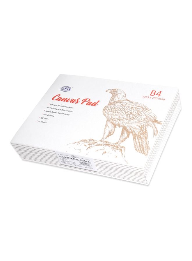 FIS B4 Canvas Pads White - Image 1