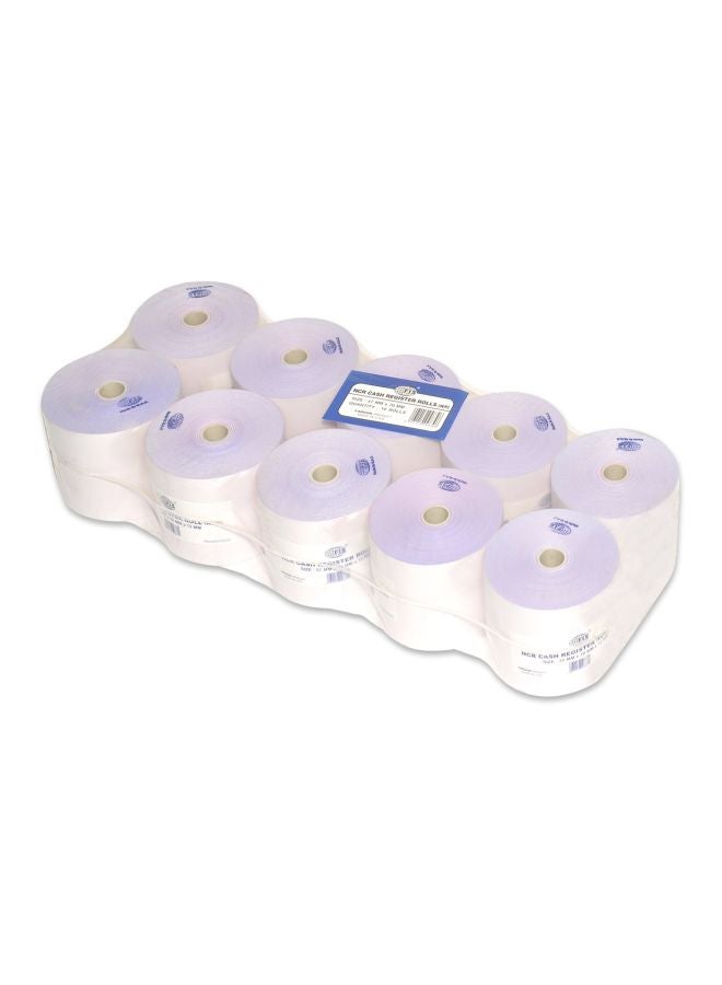 FIS 10-Piece Cash Register Machine Roll - Image 1