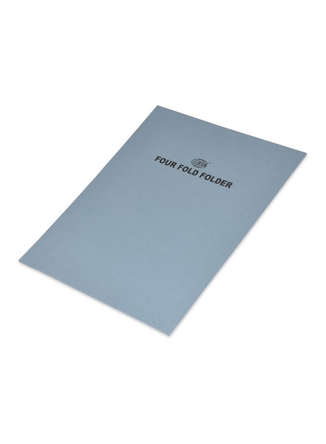 إف اي أس  حافظة رباعية الطيات مقاس A4 من 25 قطعة أزرق - Image 3