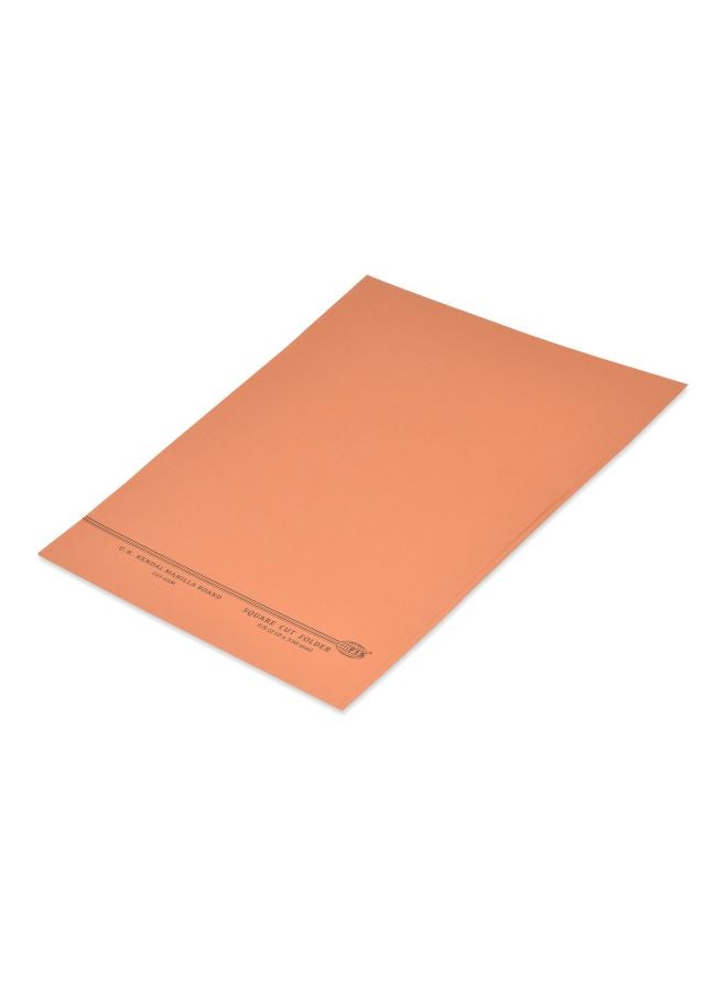 إف اي أس  حافظة بقصة مربعة مقاس F/S من 100 قطعة برتقالي - Image 1