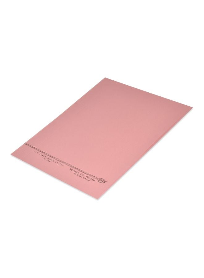 FIS 100-Piece Square Cut F/S Folder Pink - Image 1