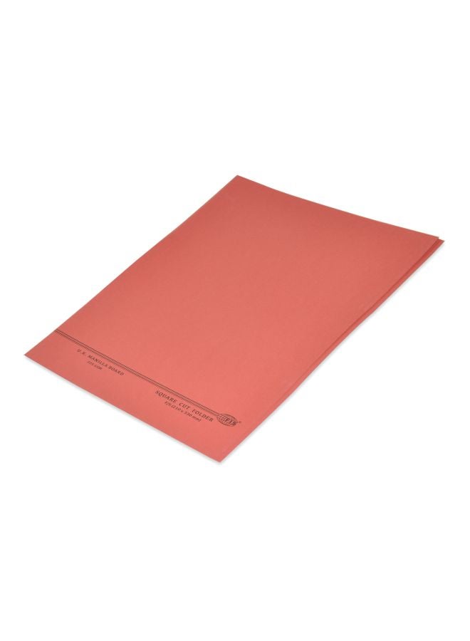 إف اي أس  حافظة بقصة مربعة مقاس F/S من 100 قطعة أحمر - Image 1