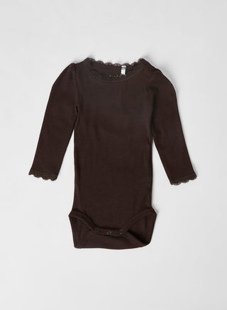 Solid Pattern Nikita Bodysuit Brown - v1604756364/N37409320V_1