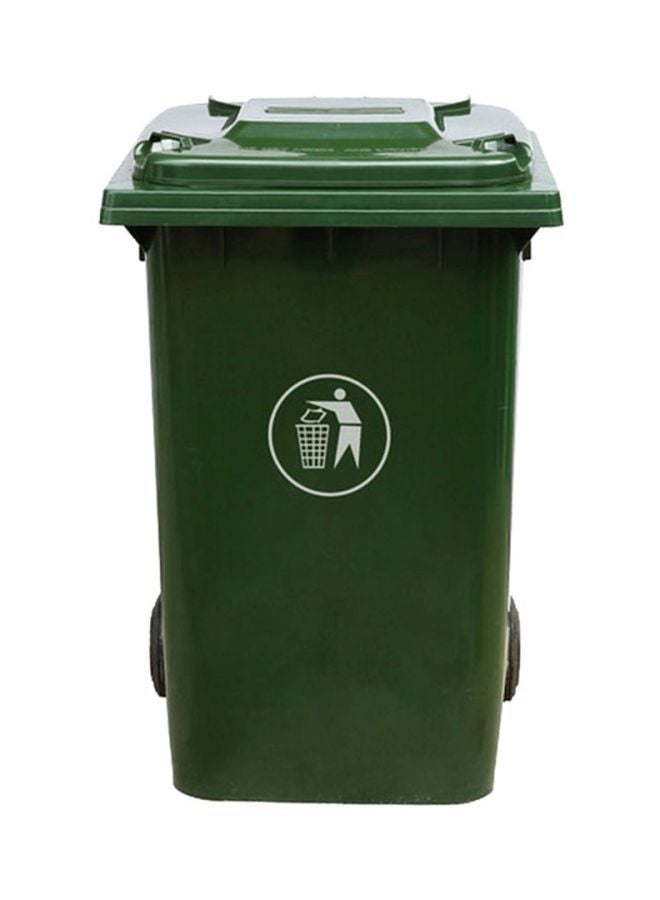Cosmoplast High Quality Sturdy And Durable Outdoor Usage Industrial Waste Bin With Wheels Green 240Liters 