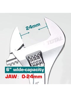 TOTAL Adjustable Wrench Teal/Silver 10inch  - Image 5