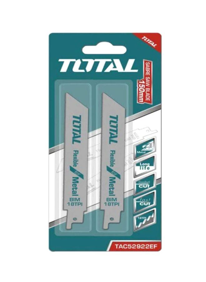TOTAL Reciprocating Saw Blade Silver 150mm 