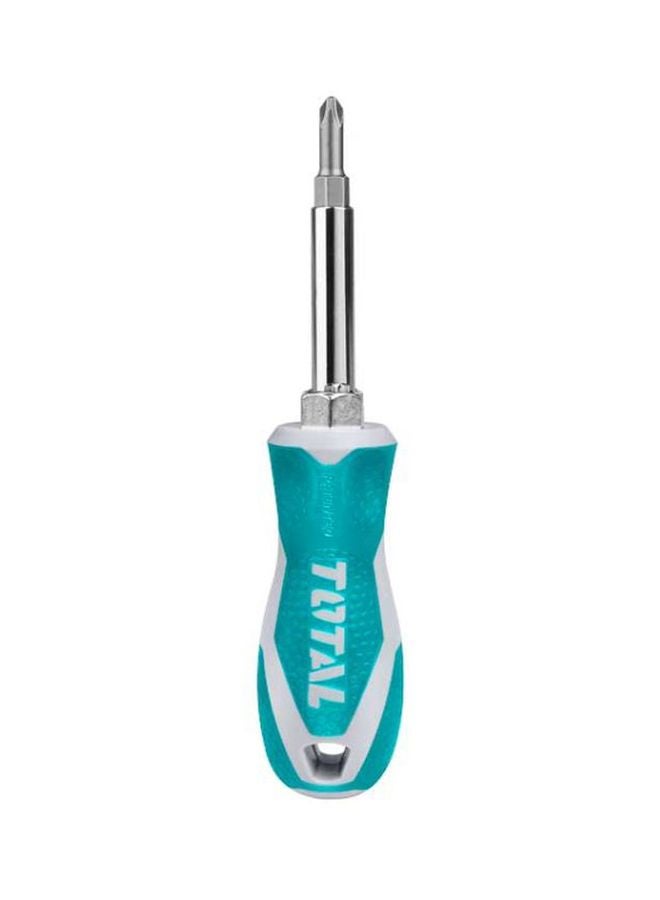 توتال طقم مفكات براغي 6 في 1 أخضر / أبيض / فضي 75مم - Image 2