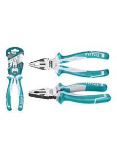 TOTAL Combination Pliers Teal/White 180mm  - Image 2