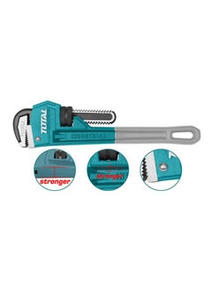 TOTAL Pipe Wrench Teal/Grey/Black 14inch  - Image 4