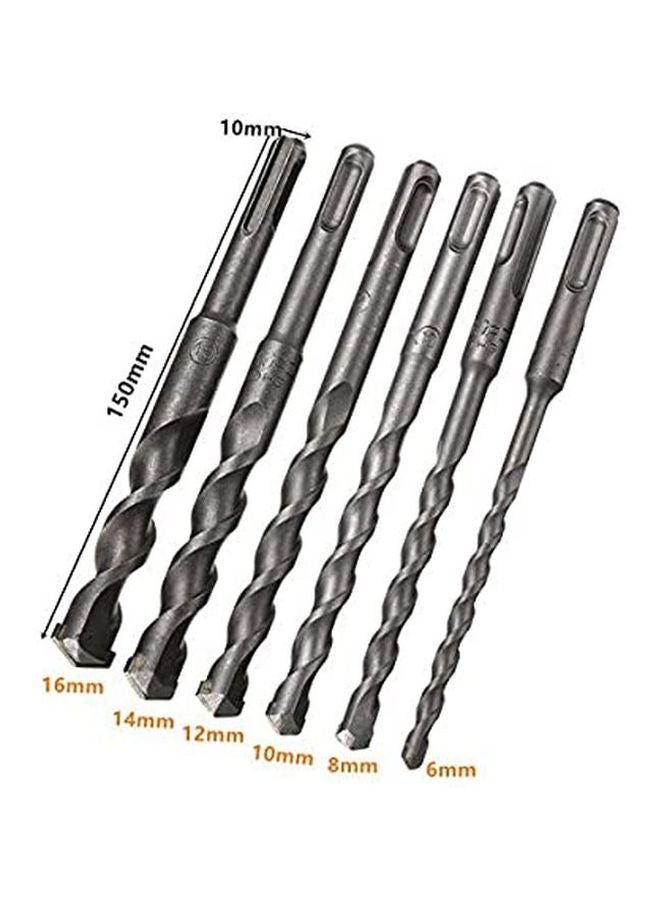 TOTAL 16-Piece Metal, Concrete And Wood Drill Bits Set Teal/Silver - Image 2