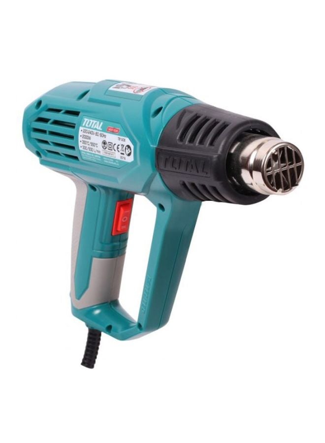 TOTAL Heat Gun 2000 W Teal/Grey/Black 19.99x15.01x7.01cm  - Image 2