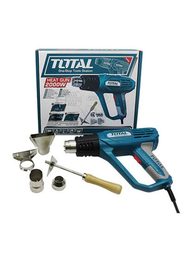 TOTAL Heat Gun 2000 W Teal/Grey/Black 19.99x15.01x7.01cm  - Image 3