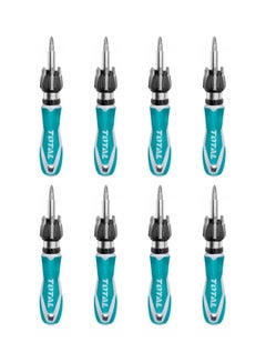 TOTAL 8 -Piece Ratchet Screwdriver Set Multicolour  - Image 1