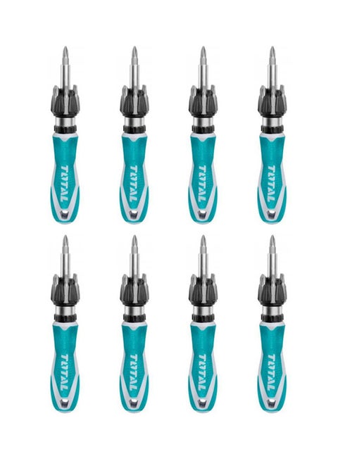8 -Piece Ratchet Screwdriver Set Multicolour