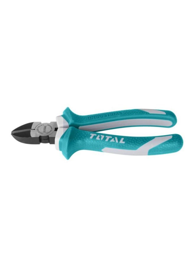 TOTAL Diagonal Cutting Pliers Teal/White 7inch - Image 2