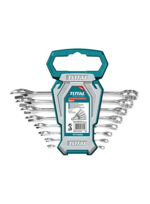 8-Piece Combination Spanner Set Multicolour 19-6mm