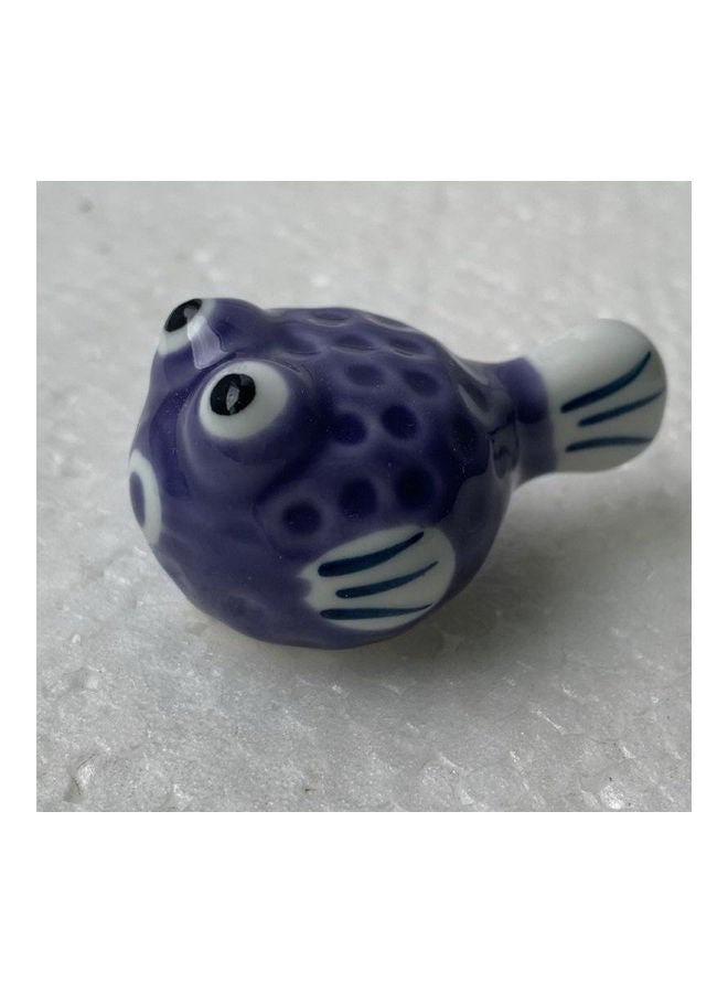 Cartoon Ceramic Decorative Chopsticks Holder Rack Puffer Shape Spoon Fork Rest Kitchen Tableware multicolor 5*5*5cm - Image 1