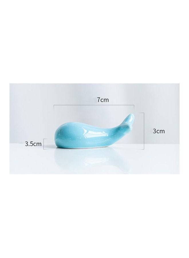 Whale Shape Ceramic Chopsticks Holder for Home Hotel Kitchen Tableware Decor multicolor 6.7*6.7*6.7cm  - Image 3