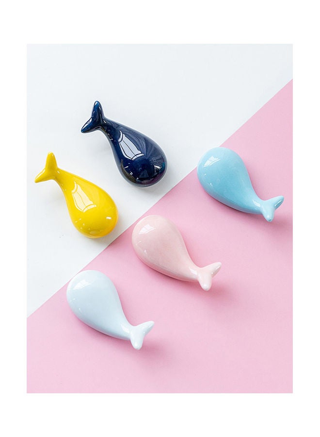 Whale Shape Ceramic Chopsticks Holder for Home Hotel Kitchen Tableware Decor multicolor 6.7*6.7*6.7cm  - Image 4