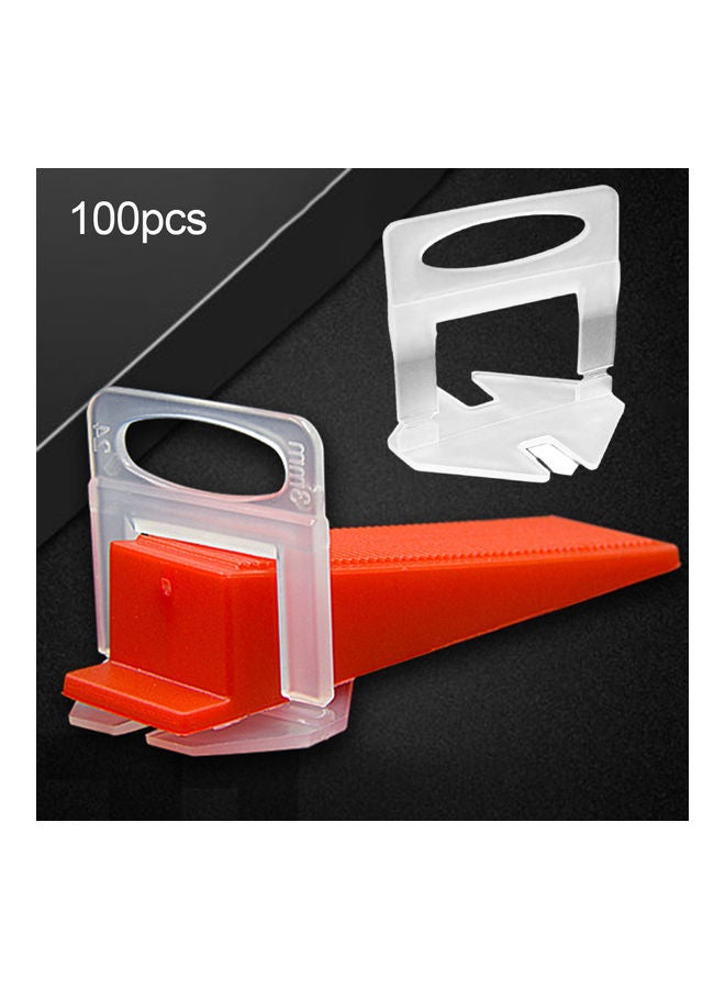Generic 100Pcs 1/1.5/2/2.5/3mm Reusable Leveling Spacer Clips Tiling Installation Tool multicolor 20*10*20cm  - Image 1