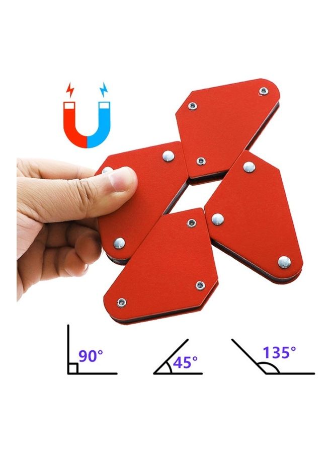 45-135 Degrees Magnetic Welding Angle Holder Triangle Positioner Fixing Tool Red 20*10*20cm  - Image 1