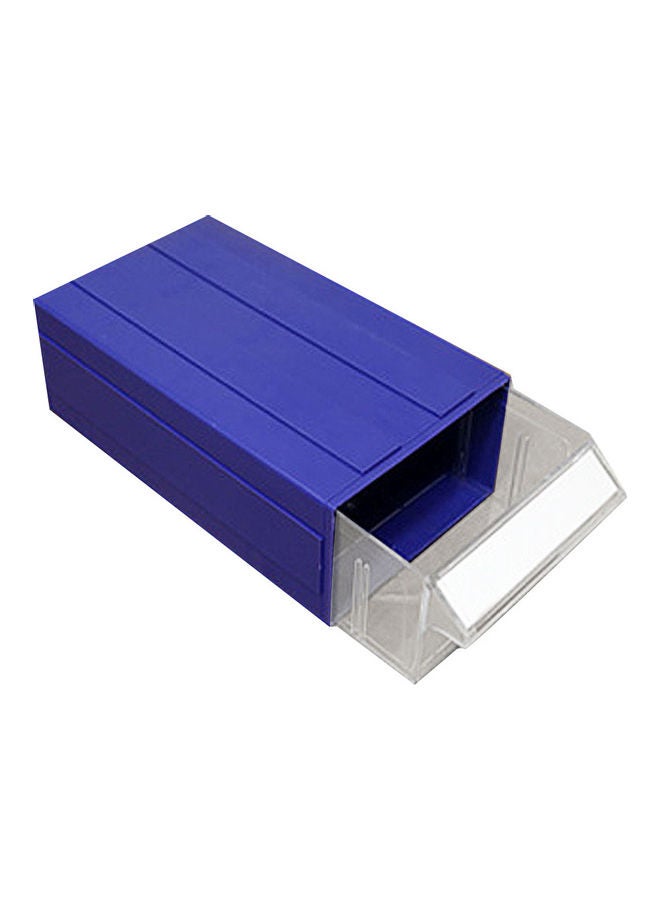 Stackable Plastic Thick Small Parts Cabinet Container Box Drawer Storage Shelf Blue 20*10*20cm - Image 1