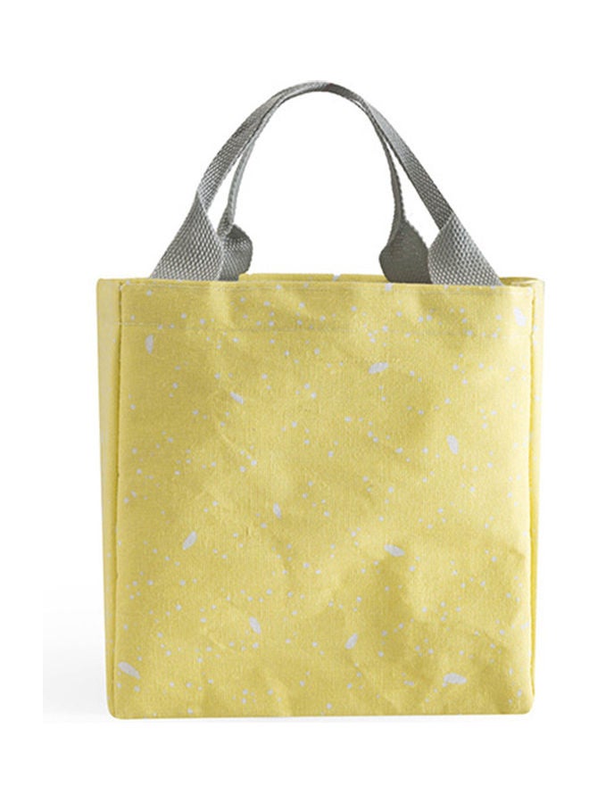 Insulation Lunch Box Bag Thermal Picnic Food Storage Beam Pocket with Drawstring Large capacity yellow 20*20*20cm  - Image 1
