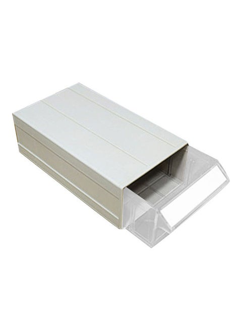 Stackable Plastic Thick Small Parts Cabinet Container Box Drawer Storage Shelf Grey 20*10*20cm