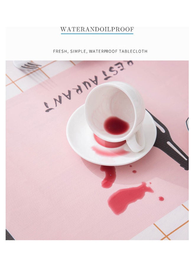 Modern Waterproof Anti-Scald Oil-Proof Rectangular Disposable Table Cloth Ice cream-blue 23*23*23cm  - Image 5
