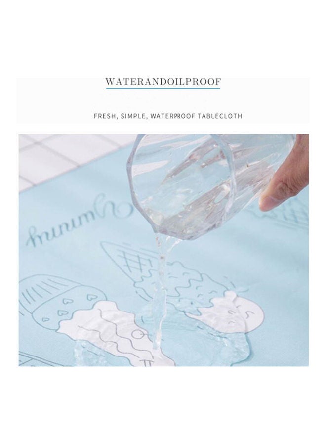 Modern Waterproof Anti-Scald Oil-Proof Rectangular Disposable Table Cloth Ice cream-blue 24*24*24cm  - Image 2